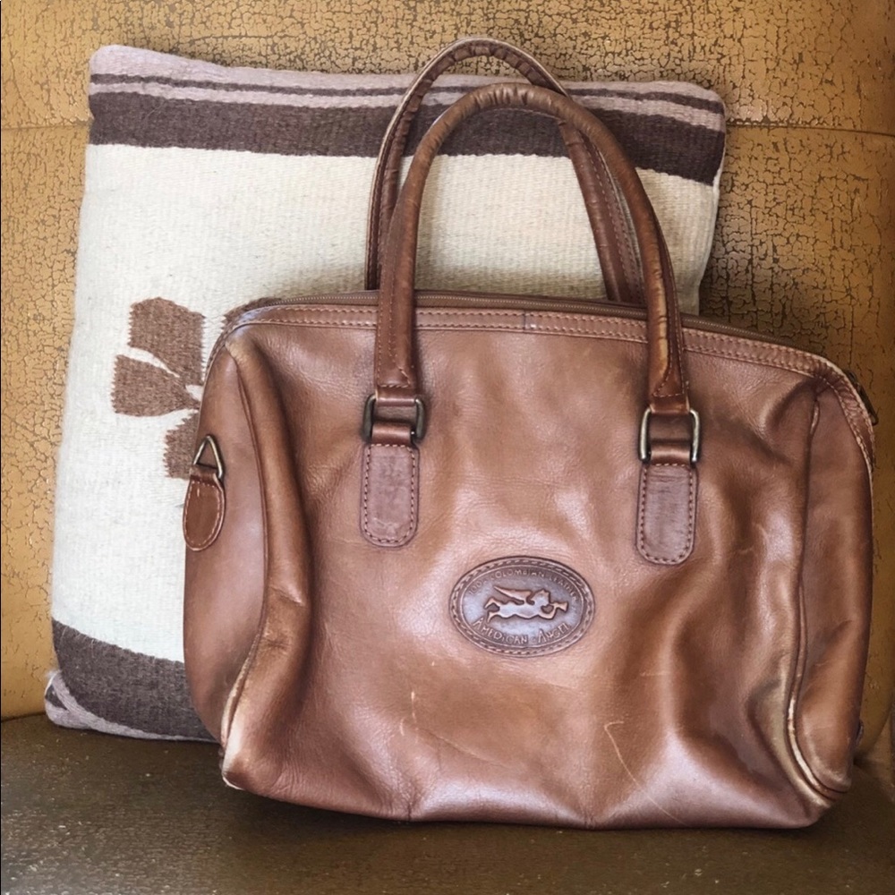 Vintage Small Columbian 100% Leather Bag